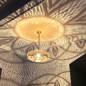 Moroccan Style Pendant Lights - Hanging Brass Lamp Lighting