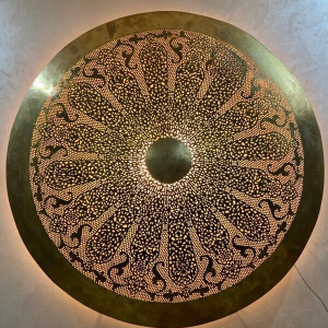 Moroccan Brass Sconces - Wall light ; Moroccan Handmade Gold Copper Wall