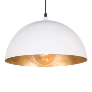 Dome White Brass Light Fixture - Ref.1178